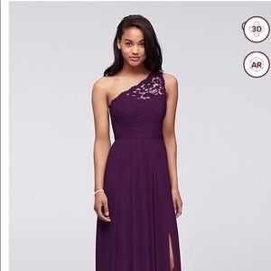 David’s Bridal Plum Dress